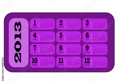 kalender 2013 pink
