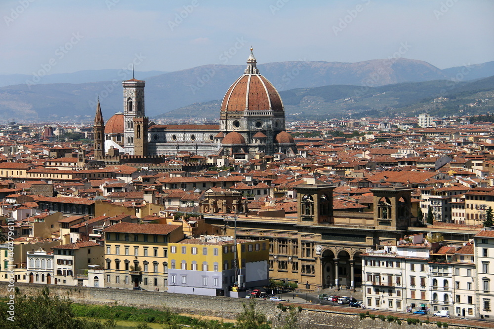 General view of Florence city  , Italy