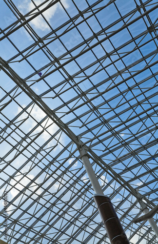 glass roof of a modern buil...