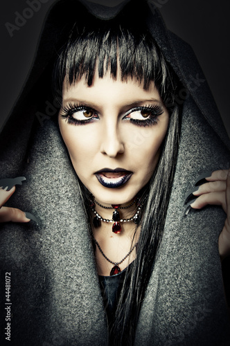 costume and make up of sexy witch