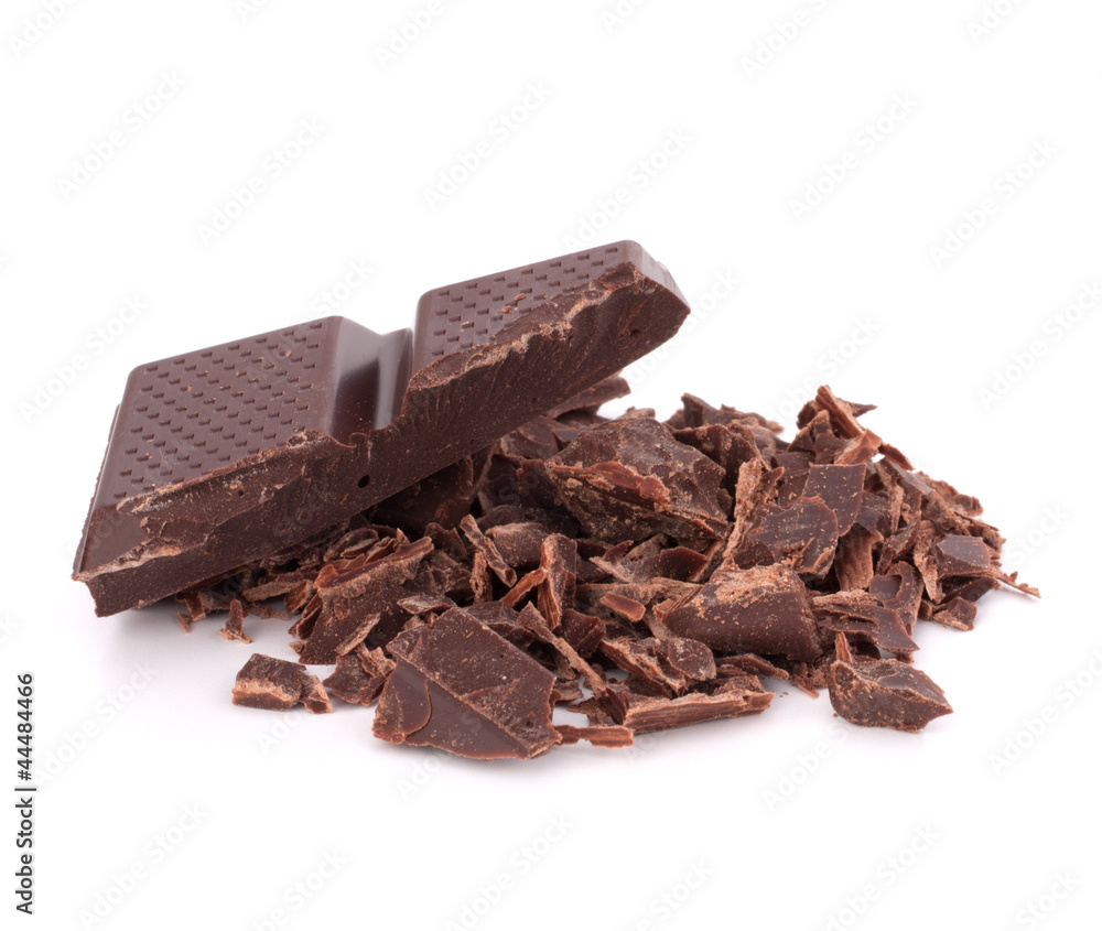 Chopped chocolate bars Chopped chocolate bars