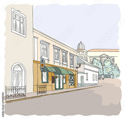 Street in the old town.