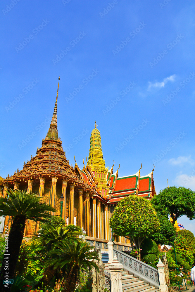 Naklejka premium The pagoda at Wat Phra Kaew, Thailand