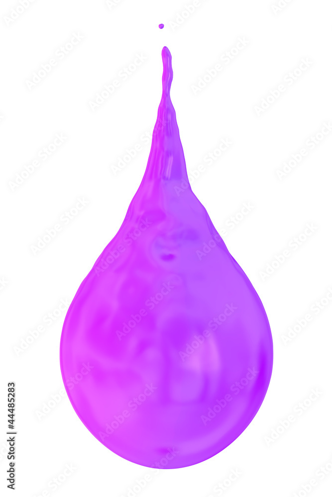 droplet of pink paint droplet of pink paint