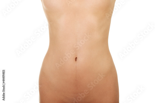 Fit female belly