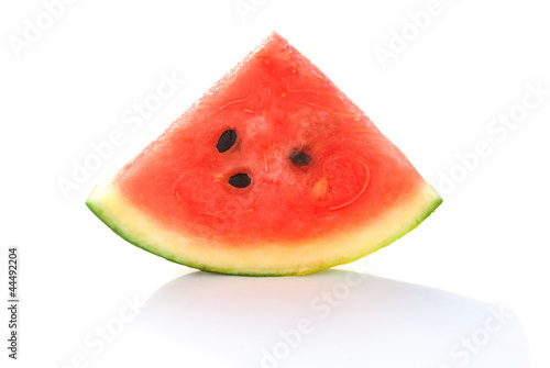 piece of water melon on white