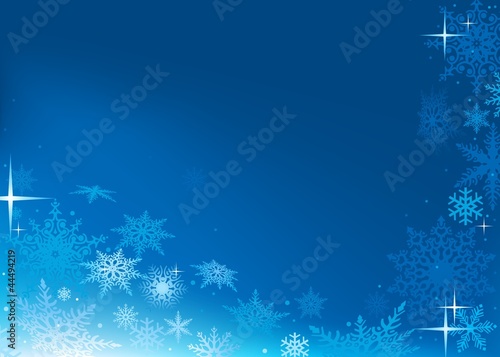 Blue Abstract Xmas Background