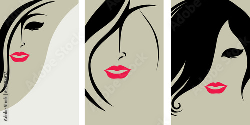 Backgrounds with hair styling