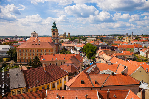 Panorama of the Eger, Hungary.