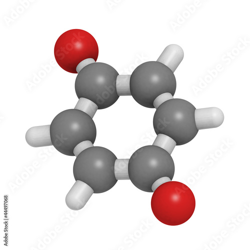 1,4-benzoquinone (para-quinone) molecule photo