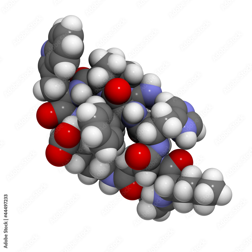 Bremelanotide molecule, chemical structure Bremelanotide molecule, chemical structure