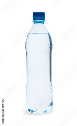 Polycarbonate plastic bottle of mineral water