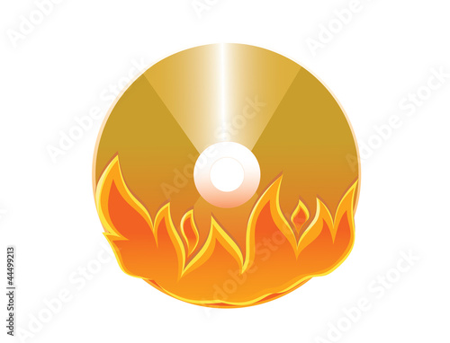 burned DVD disc