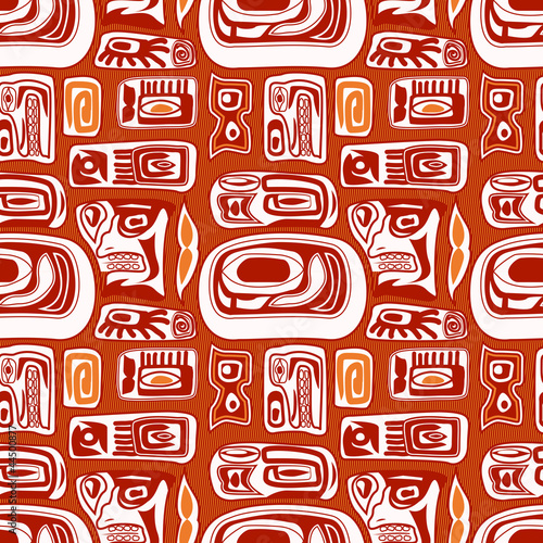 primitive figures of ancient Indians of southern America