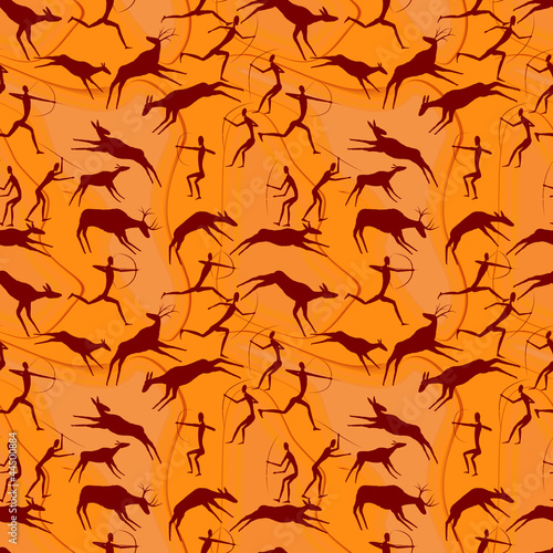 cave figures of primitive people
