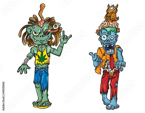 cartoon zombies