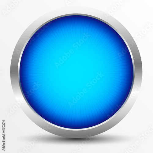 Button Design Blau Matt