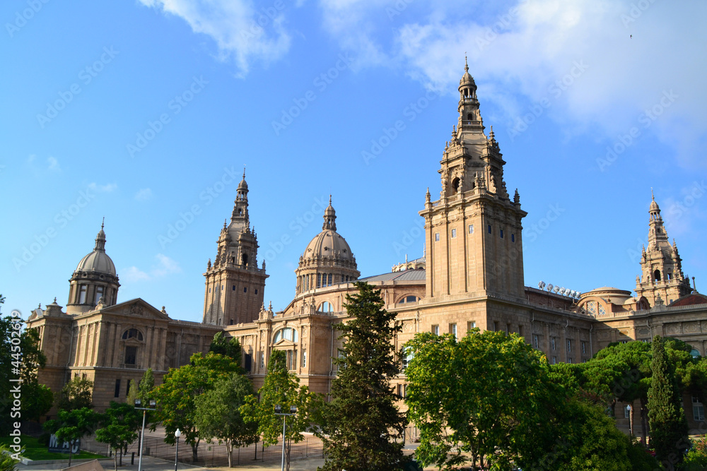 Vista del Museo Nacional de Arte de Barcelona, ​​España