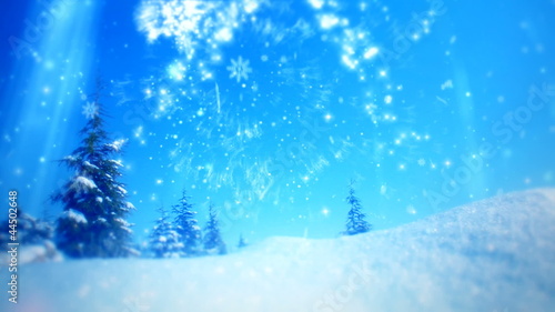 Wallpaper Mural Christmas and New Year tree 7 Torontodigital.ca