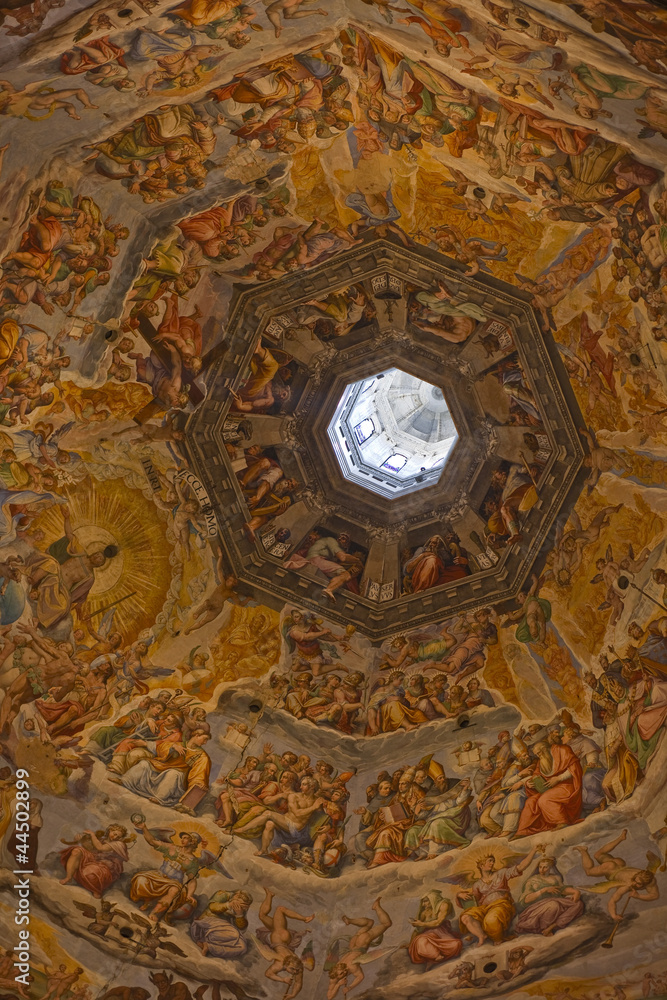 The interior of the cathedral in Florence.