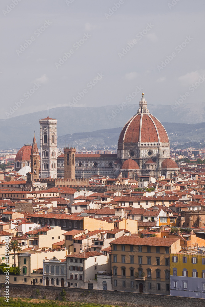 Looking over the rooftops of Florence, Italy.