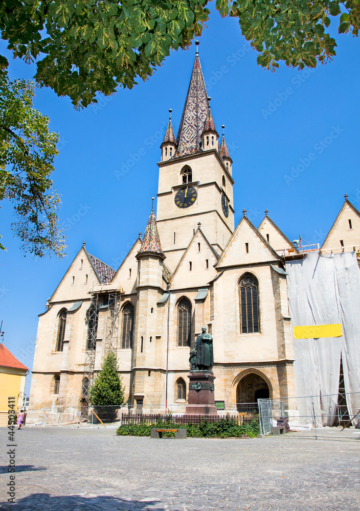 The Reformed Cathedral in Sibiu ,  Transylvania, Romania