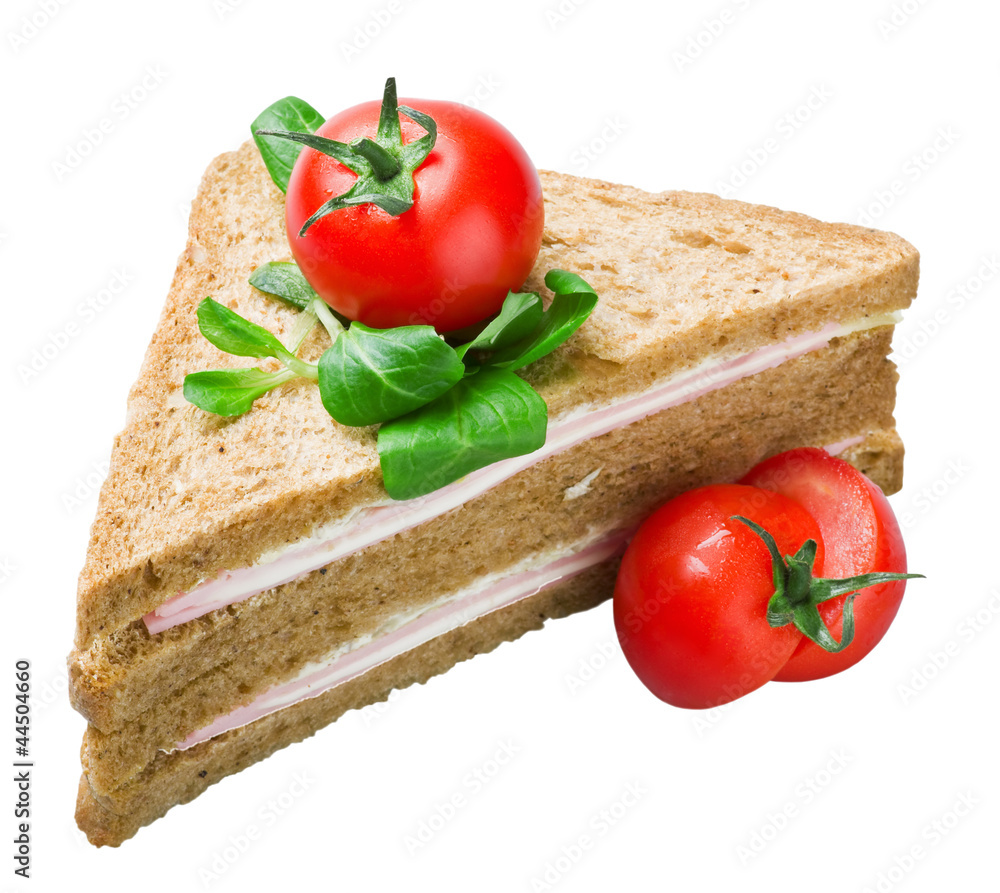 sandwich with ham,cheese and vegetables sandwich with ham,cheese and vegetables