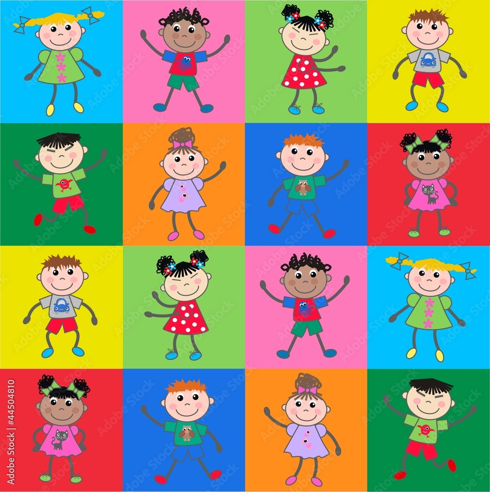 seamless pattern ethnic children seamless pattern ethnic children
