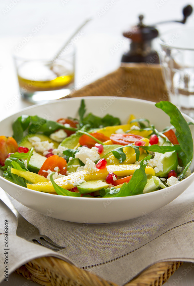 Mango,Avocado and Pomegranate salad Mango,Avocado and Pomegranate salad
