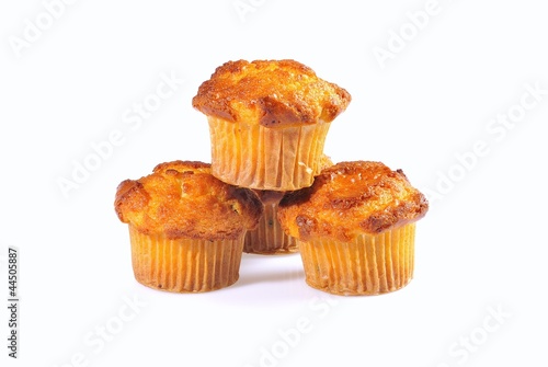 Isolated muffins.