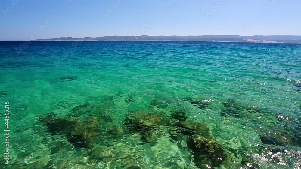 Wonderful Adriatic Sea with Deep Blue Water Wonderful Adriatic Sea with Deep Blue Water