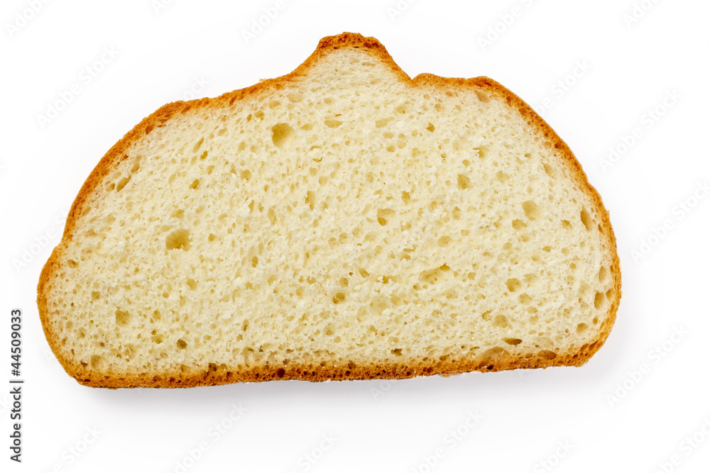 slice of white loaf bread