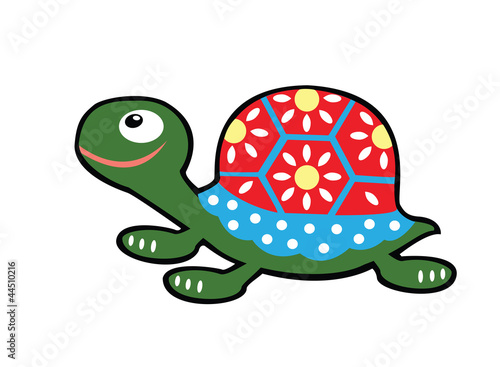 little childish turtle