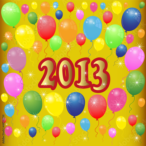 colored balloons and figures 2013
