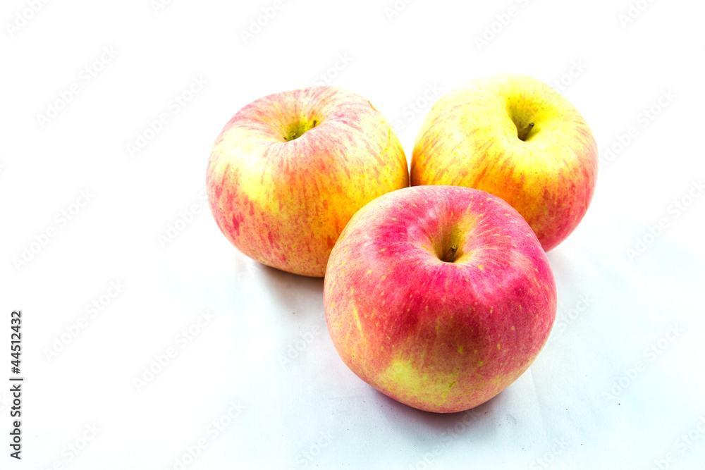 Three red apples Three red apples
