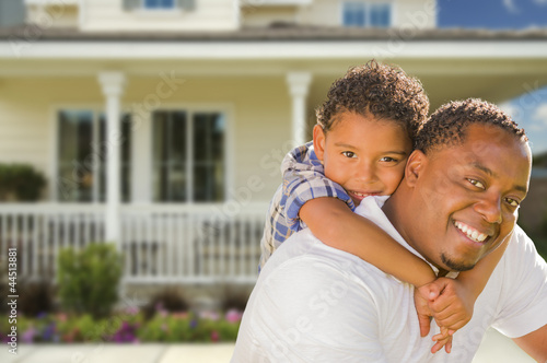 Mixed Race Father and Son I...