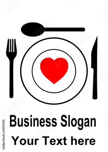 Logo Gastronomie mit Herz