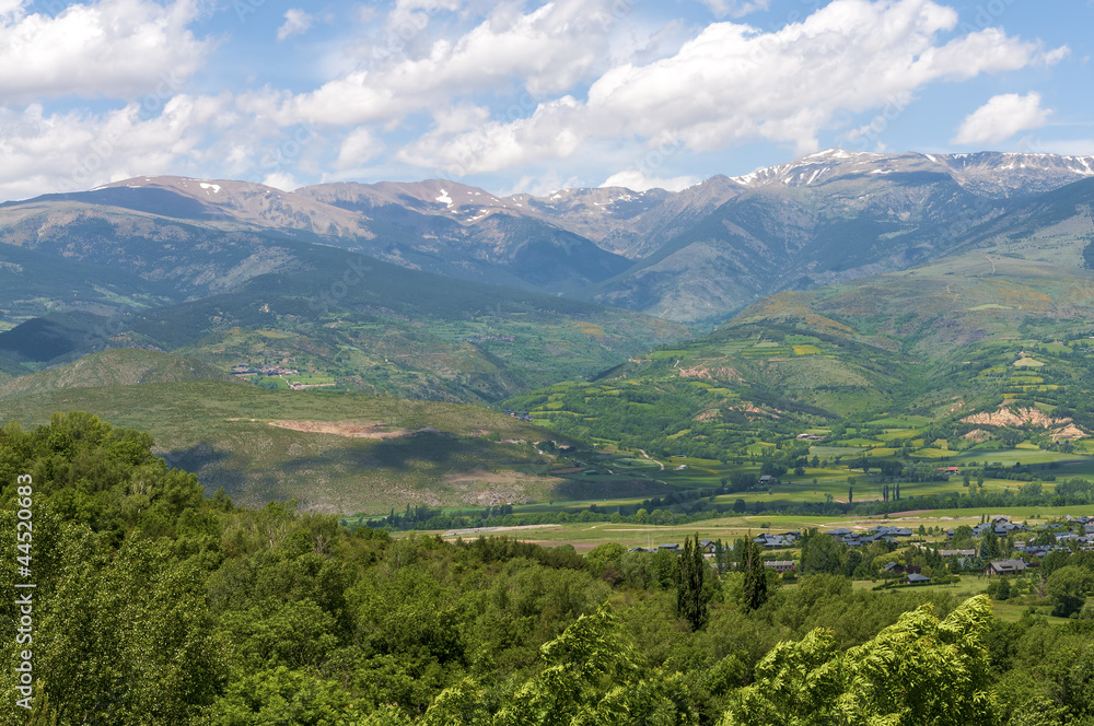 Pyrenees mountains landscape