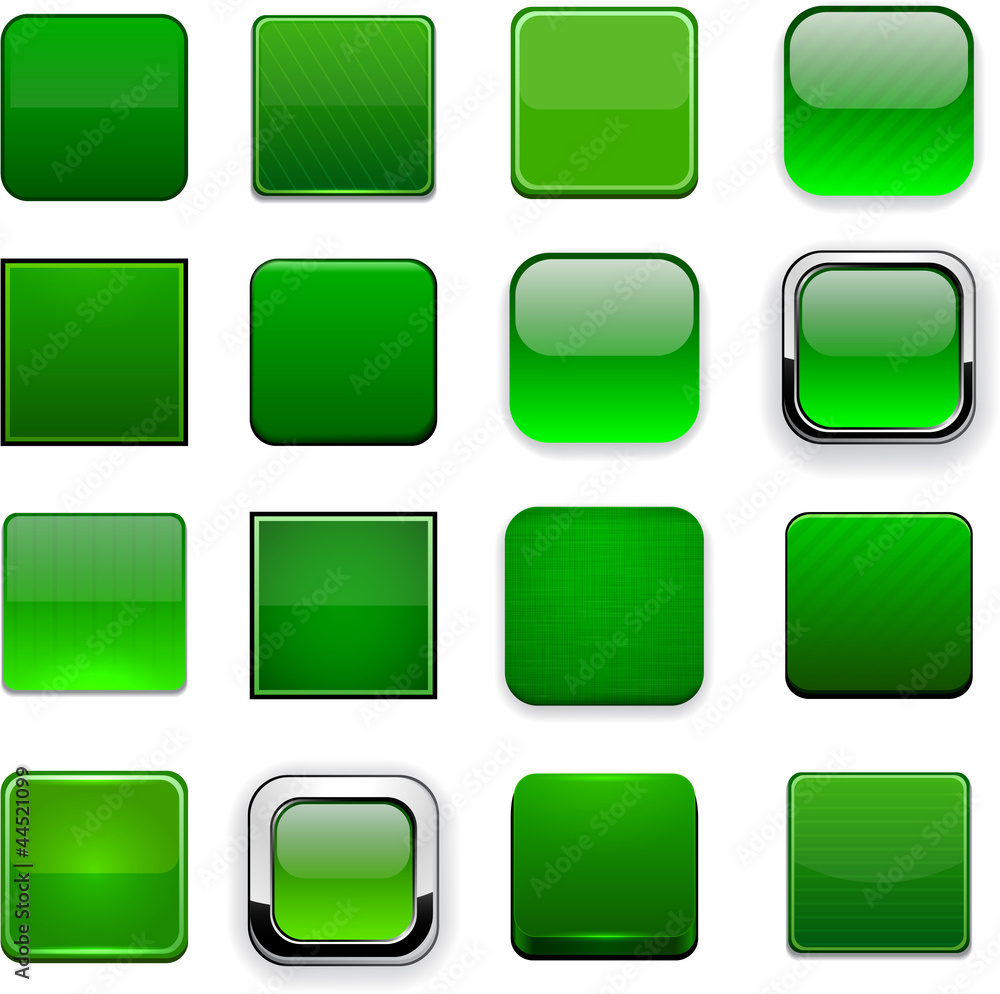 Green Web Buttons