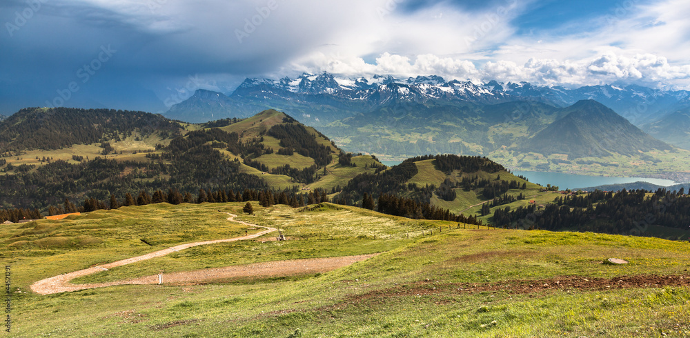 Landschaft in den schweizerischen Alpen