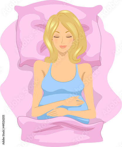 Pregnant Woman Sleeping