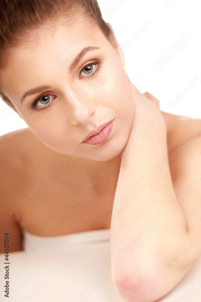 Portrait of the young beautiful girl Portrait of the young beautiful girl
