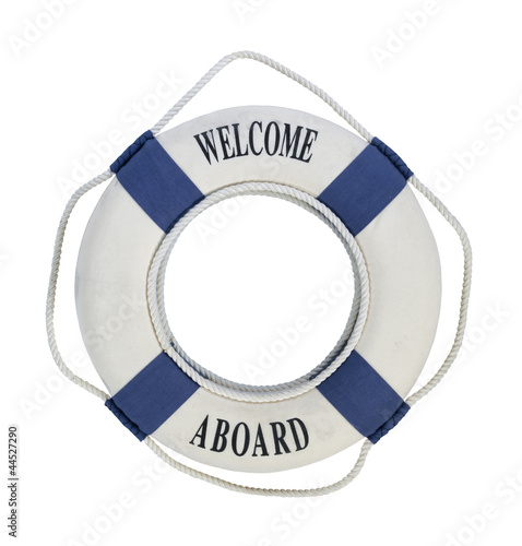 Welcome Aboard Life Preserver