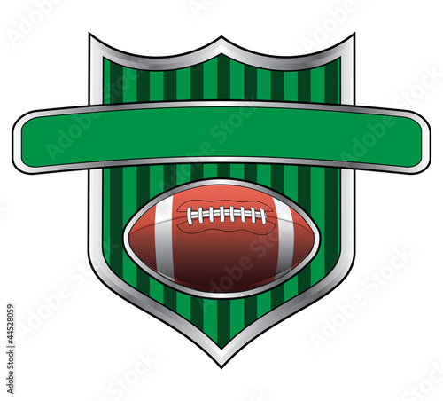 Football Design Shield Banner