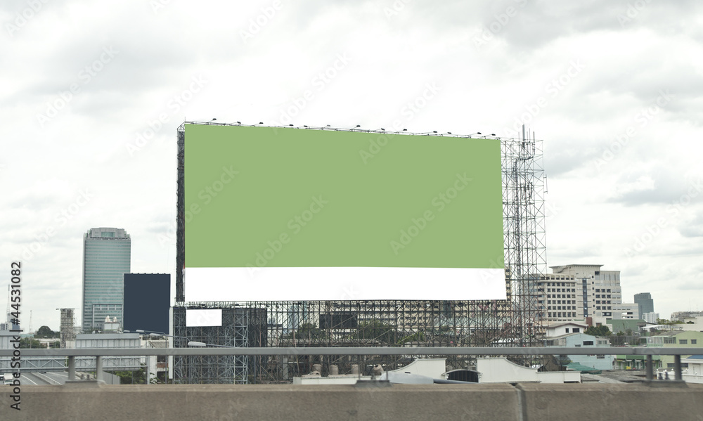 green empty billboard green empty billboard