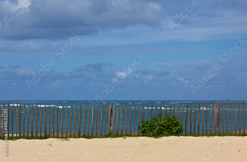 Zaun am Atlantikstrand