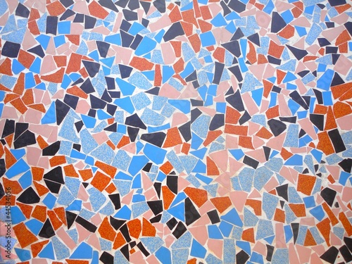 Coloured mosaic.