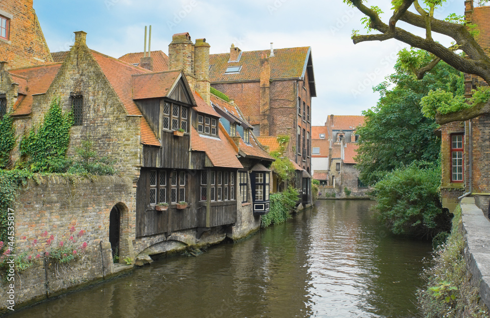 The canal of the old part in Bruges
