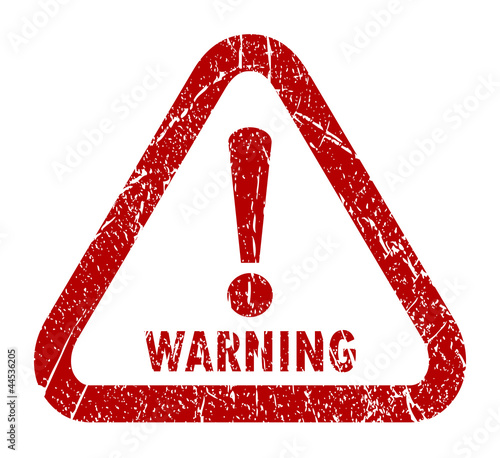 Vector warning stamp