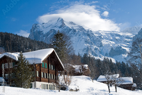 Hotel near the Grindelwald ski area © petunyia